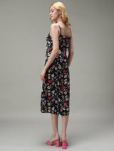 Women's Multicolor Party Regular Fit Printed Dress