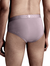 Men's Purple Casual Solid Lightweight Brief