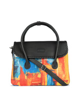 Women's Multicolor Vegan Leather Finish Sling Bag - 11L