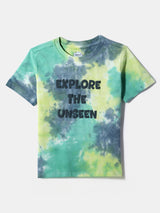 Boys Multicolor Cotton Tie and Dye Tshirt and Short Set