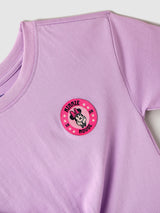 Girls Cotton Purple Minnie Mouse Tshirt