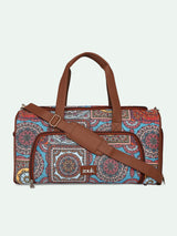 Women's Multicolor Vegan Leather Finish Duffle Bag - 24.1L