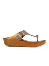 Women's Brown Casual Buckle Sandals
