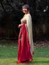Women's Multicolor Cotton Blend Saree