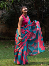 Women's Multicolor Pure Cotton Saree