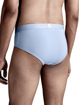 Men's Blue Casual Solid Lightweight Brief