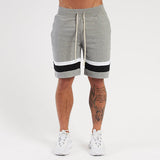 Men Grey Cotton Regular Outdoor Solid Shorts