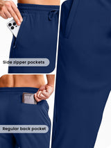 Men's Blue Cotton Regular Knit Solid Jogger