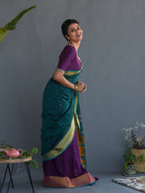 Women's Multicolor Cotton Saree