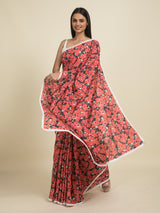 Women's Multicolor Pure Cotton Saree