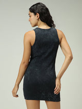 Women's Grey Casual Bodycon Solid Dress