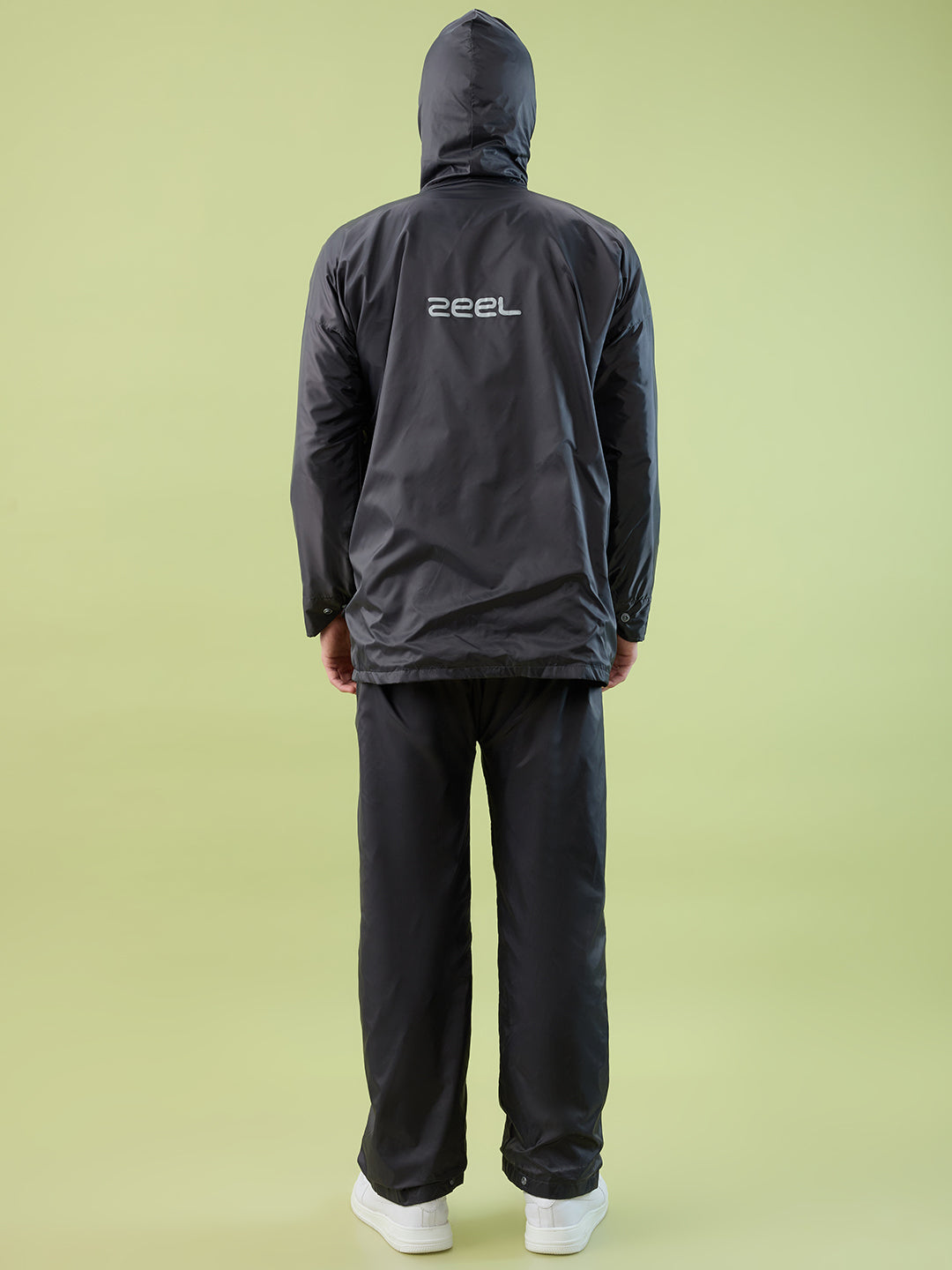 Men's Grey Button Rainsuit