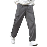 Men's Grey Cotton Tapered Knit Solid Jogger