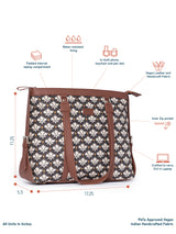 Women's Multicolor Vegan Leather Finish Shoulder Bag - 13.8L