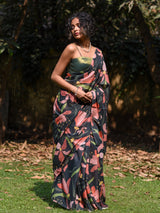 Women's Multicolor Pure Cotton Saree