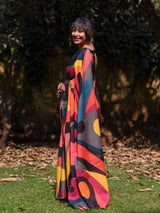 Women's Multicolor Pure Cotton Saree