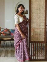 Women's Multicolor Pure Cotton Saree