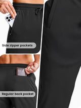 Men's Black Cotton Regular Knit Solid Jogger