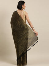 Women's Green Cotton Saree
