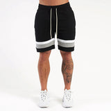 Men Black Cotton Regular Outdoor Solid Shorts