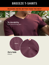 Men's Pink Casual Regular Fit Solid Half Sleeves Tshirt