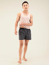 Men's Black Casual Printed Ultra-Light Cotton Regular Fit Boxer