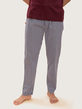 Men's Black Daily Checked Cotton Pyjama