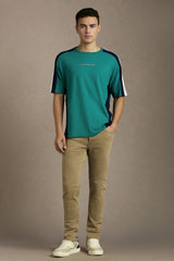 Men's Green Casual Half Sleeves Tshirt