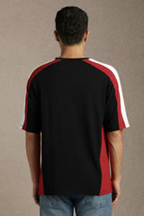 Men's Black Casual Half Sleeves Tshirt