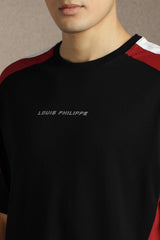 Men's Black Casual Half Sleeves Tshirt