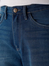 Men's Baggy Solid Mid Rise Jeans