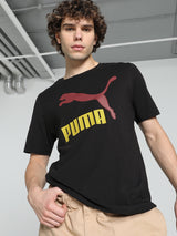 Mens Black Cotton Regular Casual Half Sleeves Tshirt