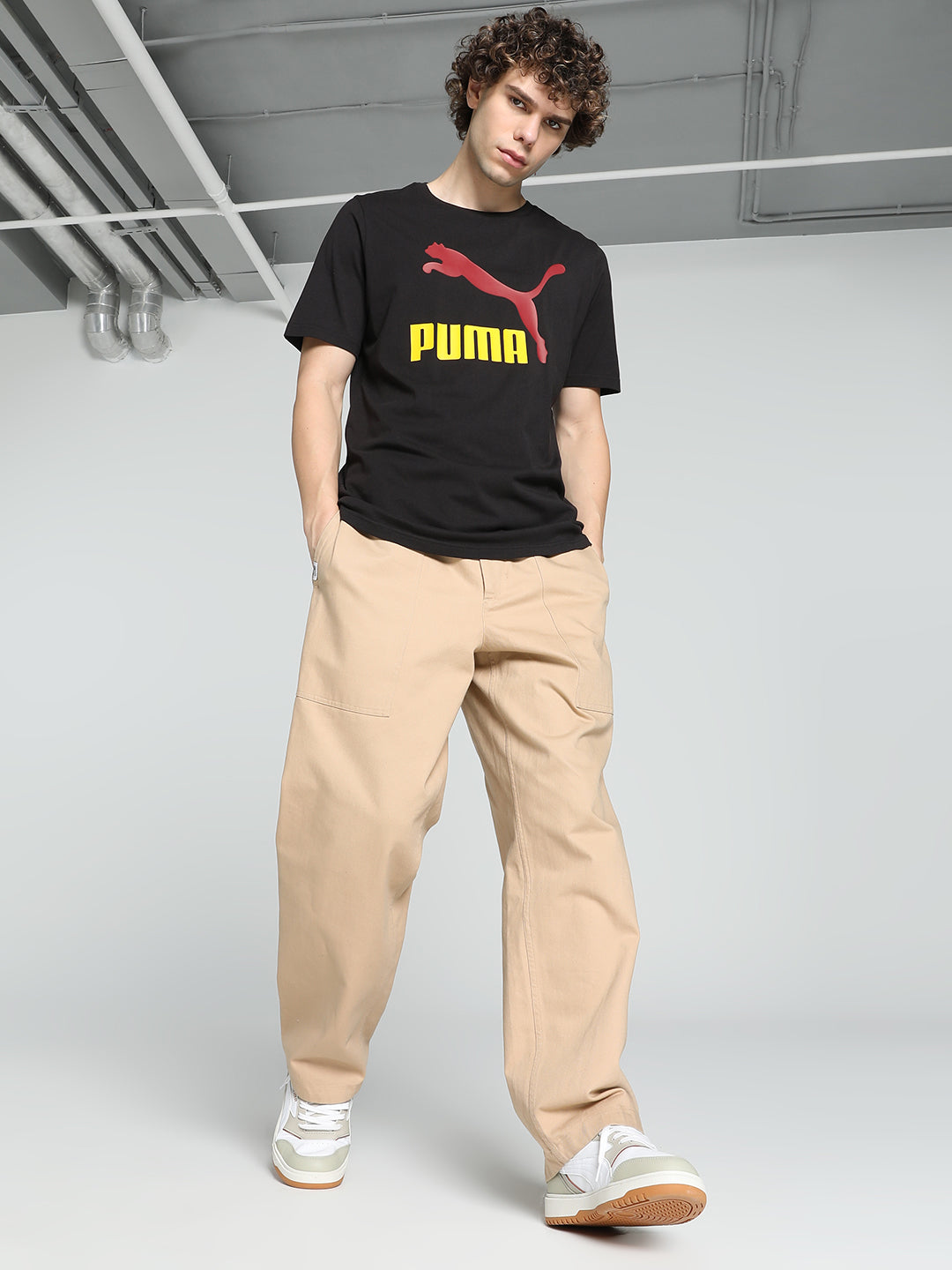 Mens Black Cotton Regular Casual Half Sleeves Tshirt