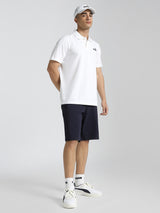 Mens White Casual Regular Fit Half Sleeves Tshirt