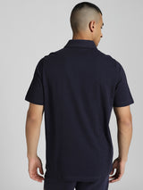 Mens Blue Casual Regular Fit Half Sleeves Tshirt