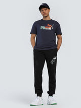 Mens Blue Cotton Regular Casual Half Sleeves Tshirt