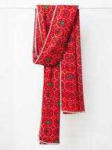 Men's Red Rayon Patola Printed Festive Wear Dupatta