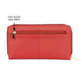 Women's Minu Red Large Ziparound Wallet