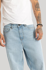 Men's Blue Casual Regular Fit Solid Jeans