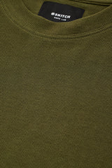 Men's Green Casual Oversized Fit Printed Half Sleeves Tshirt