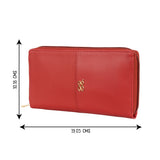 Women's Minu Red Large Ziparound Wallet
