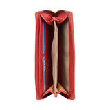 Women's Minu Red Large Ziparound Wallet
