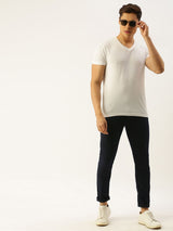 Men's Slim Fit Solid Low Rise Stretchable Jeans