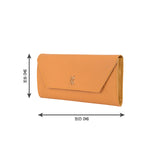 Women's Slity Yellow Large Harmonium Wallet