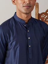 Men's Blue Festive Ethnic Full Sleeves Kurta