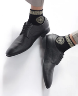 Men's Emb Assorted High Ankle Socks