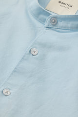 Men's Light Blue Casual Solid Slim Fit Full Sleeves Core Lab Oxford Shirt
