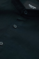 Men's Black Casual Slim Fit Shirt