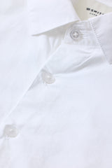 Men's White Casual Slim Fit Solid Full Sleeves Shirt