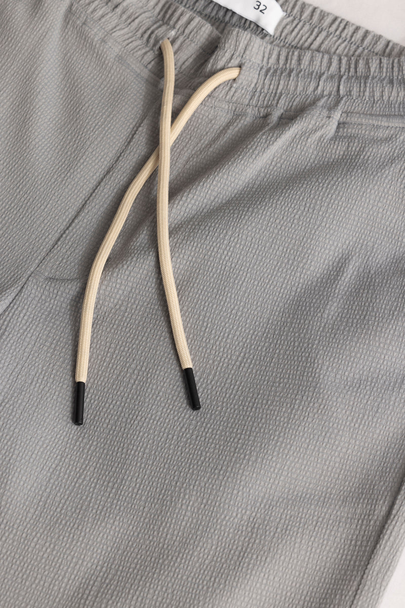 Men's Grey Casual Regular Fit Solid Chinos